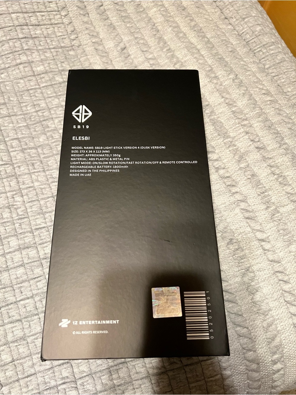 Official SB19 Elesbi Light Stick V4 (Dusk Version) - Picture 4 of 4
